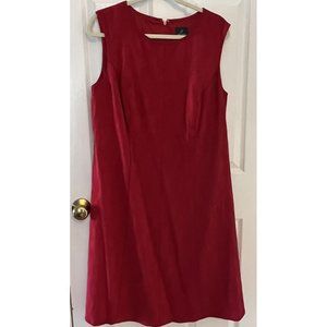 NWT Adrianna Papell Sz 14W Red Sleeveless Career Cocktail Sheath Dress lined